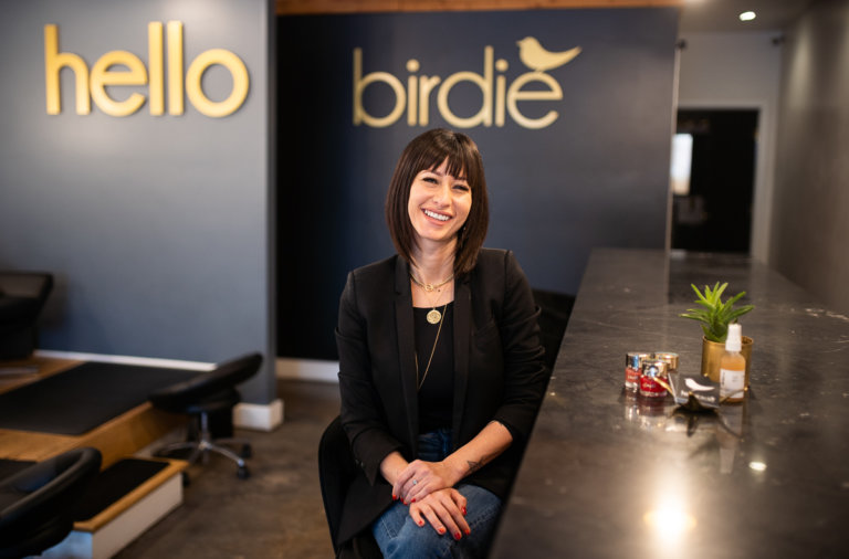 Hello Birdie owner in San Diego salon