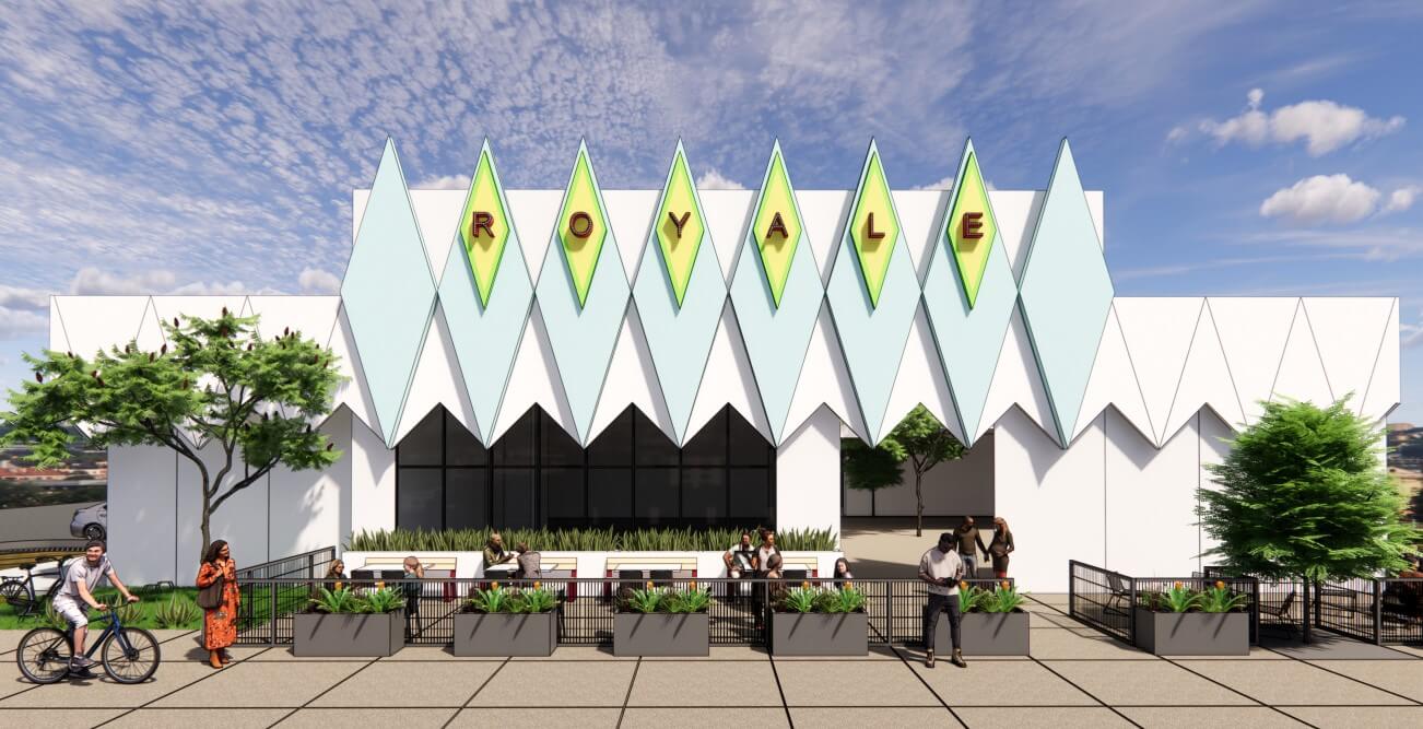 Rocco's exterior rendering of The Royale.
