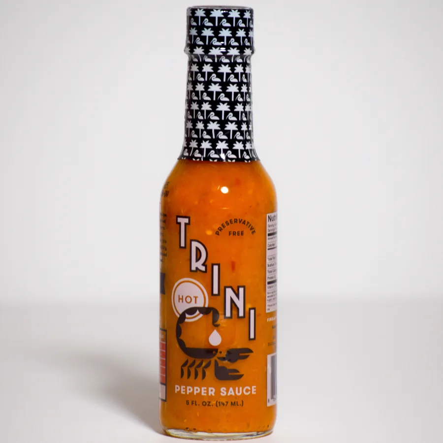 Trini Pepper Sauce - Hot: Hotter than the original, with more scorpion pepper flare and scotch bonnet peppers.